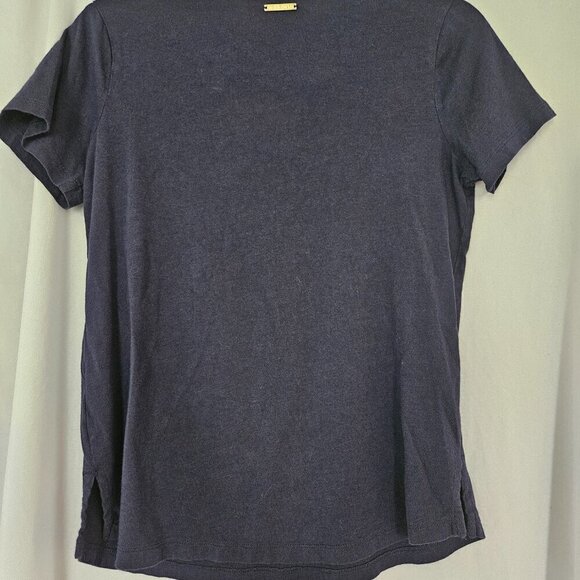 MICHAEL Michael Kors Navy Blue V-Neck Tee - Picture 2 of 8